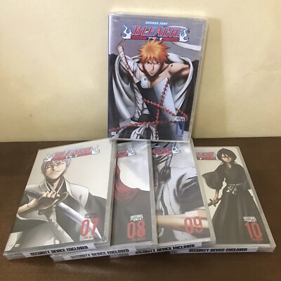Shonen Jump Bleach 7, 8, 9, 10 and 11 Original and Uncut 3 Episode DVDs SEALED