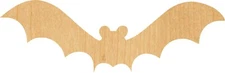 Bat 2 Laser Cut Out Wood Shape Craft Supply - Woodcraft Cutout