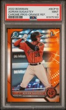 2022 Bowman Chrome Prospects Adrian Sugastey 1st Orange Refractor /25 PSA 9