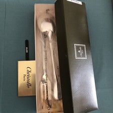 CHRISTOFLE  ALBI -1 FOURCHETTE +1CUILLERE DE SERVICE A VIANDE  -Blister Fermé -