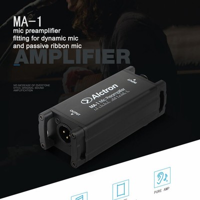 Alctron MA-1 Mic Preamplifier for Dynamic & Passive Ribbon Microphones ot34