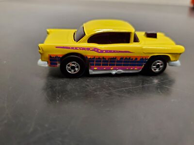 Vintage 55' Hot Wheels Yellow Chevy Mattel 1978 Malaysia hot rod