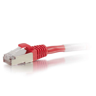C2G Geschirmtes Snagless Cat6 Ethernet-Netzwerk-Patchkabel - Rot - 5ft 