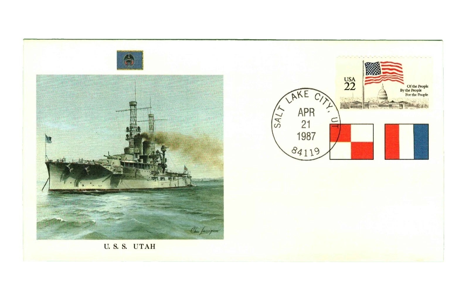 Primer día de emisión Barcos y botes de varios colores estampillas de Estados Unidos