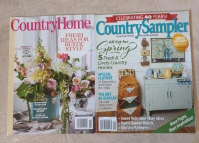 COUNTRY SAMPLER All Set For Spring 4/2024 COUNTRY HOME Fresh Ideas For Rustic LS