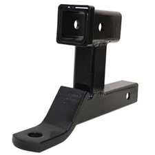 Dual Ball Mount 2" Hitch Receiver Extension Trailer Tow Extender Adapter 3500 lb