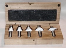 Jesada Tools #600-627~5 Pc Chamfer Bit Set~1/2โ Shank~Made In USA~VGC
