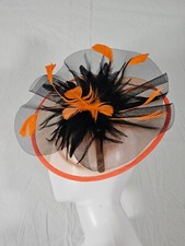 Fascinators Hat with Mesh Feather Hair Clip Tea Party for Wedding Cocktail Party