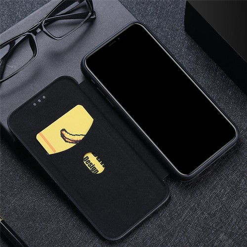 For OnePlus Nord 4, Luxury Carbon Fiber Flip Leather Wallet Stand Case Cover - Picture 8 of 24
