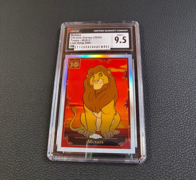 Mufasa Topps Chrome Disney Lion King 30th LK-3 2024 CGC 9.5