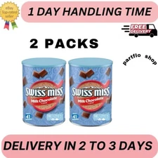 Swiss Miss Milk Chocolate Flavored Hot Cocoa Mix, 45.68 Oz Canister (2 Pack)