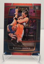 2022 Panini Select WWE Concourse Red and Blue #91 Katana Chance wrestling card