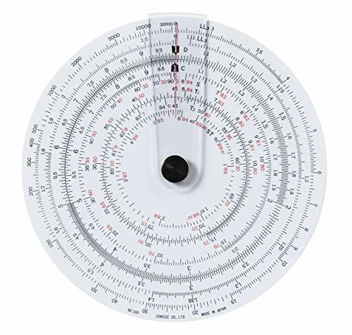 Concise Ruler Circular Slide Rule No. 300 Made IN JAPAN 110mm Black - Picture 2 of 3