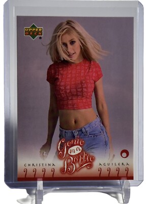 クリスティーナ・アギレラ　トレーディングカード　ジニー・イン・ア・ボトル　激レア Christina Aguilera 2000 Upper Deck Reflection Genie In A Bottle