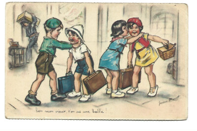 ILLUSTRATION SIGNED GERMAINE BOURET BEN MON VIEUX T EN A BALL