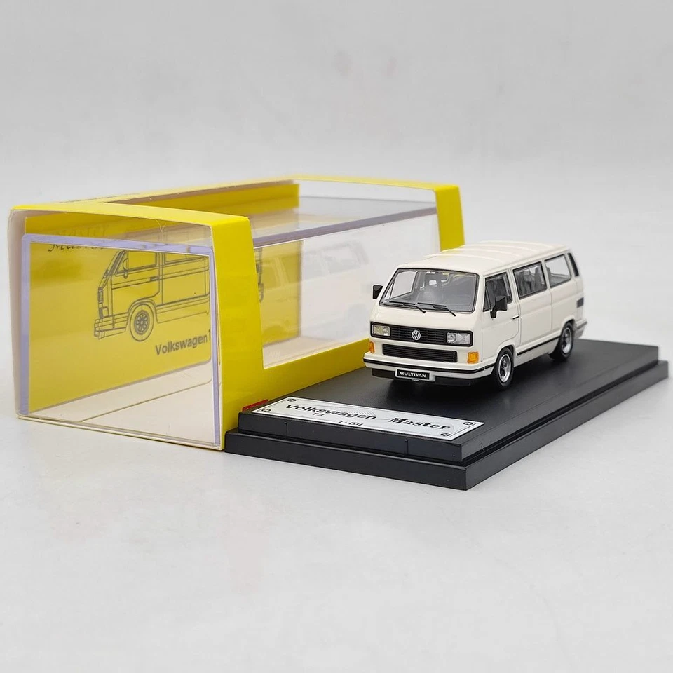 Nuevo Master 1:64 Porsche B32 VW T3 Multivan 1985 furgoneta modelo de coche fundido regalo blanco Foto 2 de 4