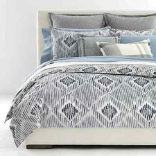 3 pc Ralph Lauren Austin Diamond King Duvet  Shams Set 350 NIP