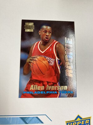NBA Allen Iverson アレン・アイバーソンPhiladelphia 1995 Topps Stadium Club Basketball Allen Iverson Philadelphia