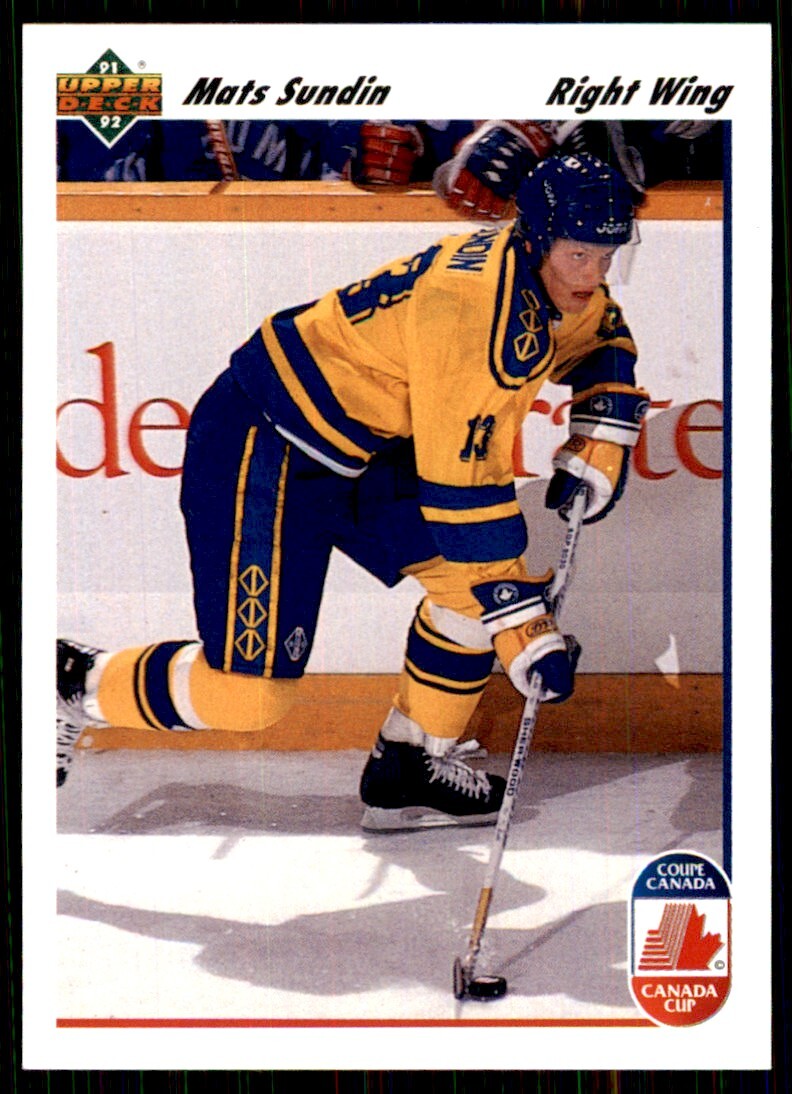 1991-92 Upper Deck Mats Sundin Sweden #31 NHL Hockey Card | eBay