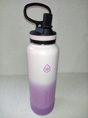 Thermoflask 40oz Stainless Steel Insulated Water Bottle Straw and Spout Lid  Rose