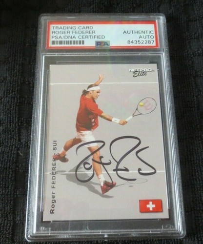 Roger Federer signed autographed PSA/DNA slabbed 2003 Netpro Elite Rookie RC #E3 - Foto 1 di 1