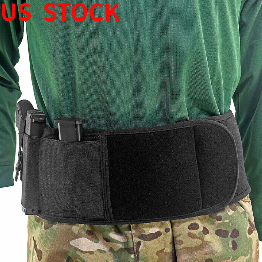 Tactical Concealed Carry Belly Band Holster Handgun Gun Holster with Mag Holder-image