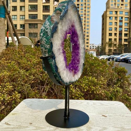 14.94LB Hand cut specimens of natural amethyst cave crystalline quartz crystals - 第 11/20 張圖片