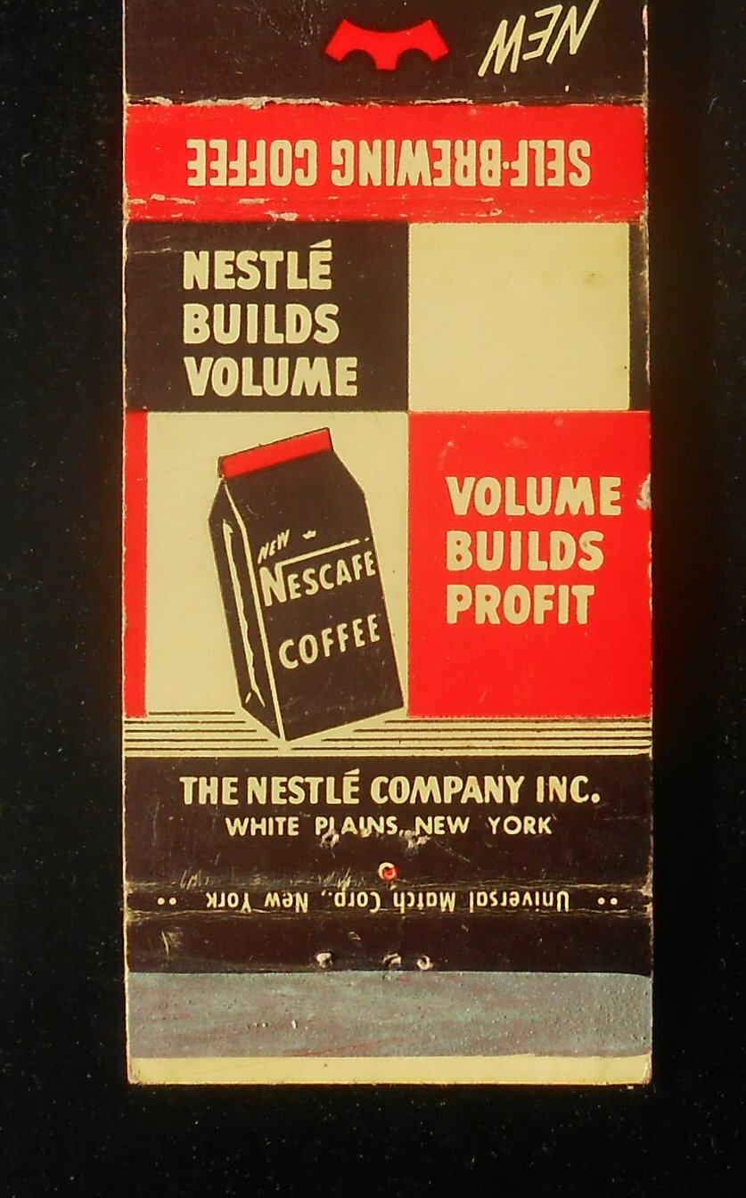 1950s New Nescafe Self-Brewing Coffee The Nestle Company White Plains NY MB