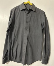 Pierre Cardin, Slim Fit, Medium, Long Sleeve, Button Down, Dark Grey