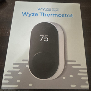 Wyze Thermostat Smart Wi-Fi Programmable, Alexa/Google/HomeKit, White/Black