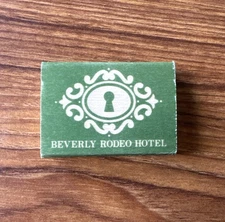 Vintage Beverly Hills Rodeo Hotels Matchbox Match box North Rodeo Drive RARE New