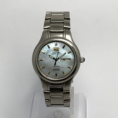 時計 ELGIN TITANIUM SOLAR DRIVE FK-1205-C ELGIN|エルジン ソーラー チタン TITANIUM|HARDOFFオフモール