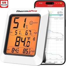 Digital Hygrometer Indoor Temperature Humidity Sensor App Control Data Storage