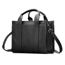 Genuine Leather The Small Tote Bag for Women Trendy, Designer Top Handle Satc...