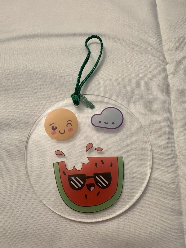 Summer Vibes Watermelon Ornament New