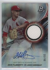 2019 Bowman Platinum Wal-Mart Pieces Relics /99 Jack Flaherty #PPAR-JF Auto 11bi