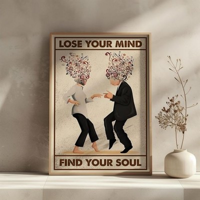 Lose Your Mind Find Your Soul Pulp Fiction Vintage Movie Poster Wall Art Print