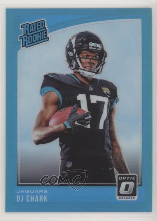 2018 Donruss Optic Rated Rookie Aqua Prizm 285/299 DJ Chark Jr #165 ht2