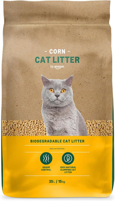 By Amazon Klumpende Mais-Katzenstreu, Geruchsneutral, 25L (1Er-Pack) (Zuvor Eine