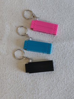 3 Zollstock Schlüsselanhänger (ca. 71 g)