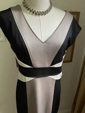 Sleek Modern Multi Tone maggy london dress sz 10 