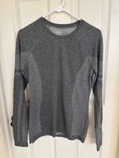 Figs Seamless Underscrub Shirt Mens Medium Makato Long Sleeve Gray