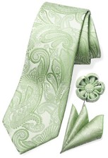 TaecMin Tie Set Ties for Men Paisley Neckties and Pocket Squares Set with Flo...