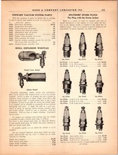 1910s Ac Splitdorf Buell Spark Plug Whistle Stewart Vacuum Print Ad Catalog Page