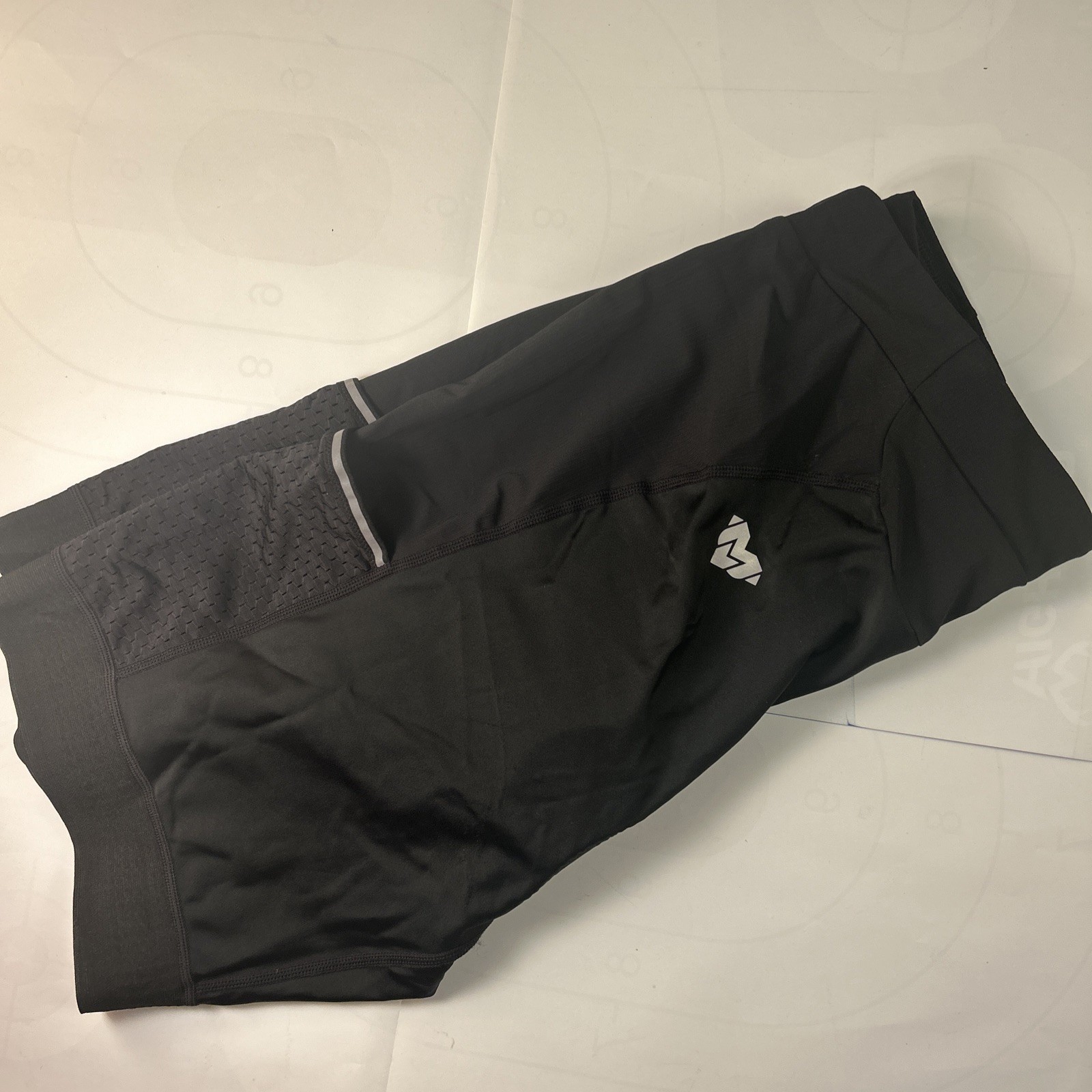 MY KILOMETRE Womens Triathlon Shorts 8” Inseam Tri Shorts, Side Pockets Sz XL