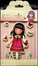 Santoro Gorjuss Rubber Stamp Set Crafting Scrapbooking Stationery 2023 NOS