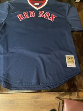 Wade Boggs M &N Authentic Boston Red Sox Batting Practice Jersey size XXL Long