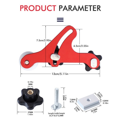 Bearing Stock Roller Saw Guide Roller Tool Shock Absorption For Woodworking - Picture 6 of 24