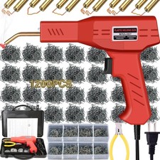 Plastic Welder Kit Soldering Hot Stapler Bumper Repair Welding Gun 800 Staples