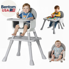 6-In-1 Convertible Baby Highchair, Booster Seat, Toddler Chair Building Block